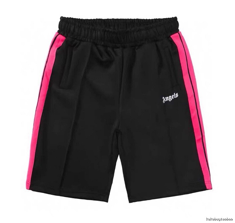 Palm Angels Easy Match Track shorts Black Side Stripe for Everyday Use