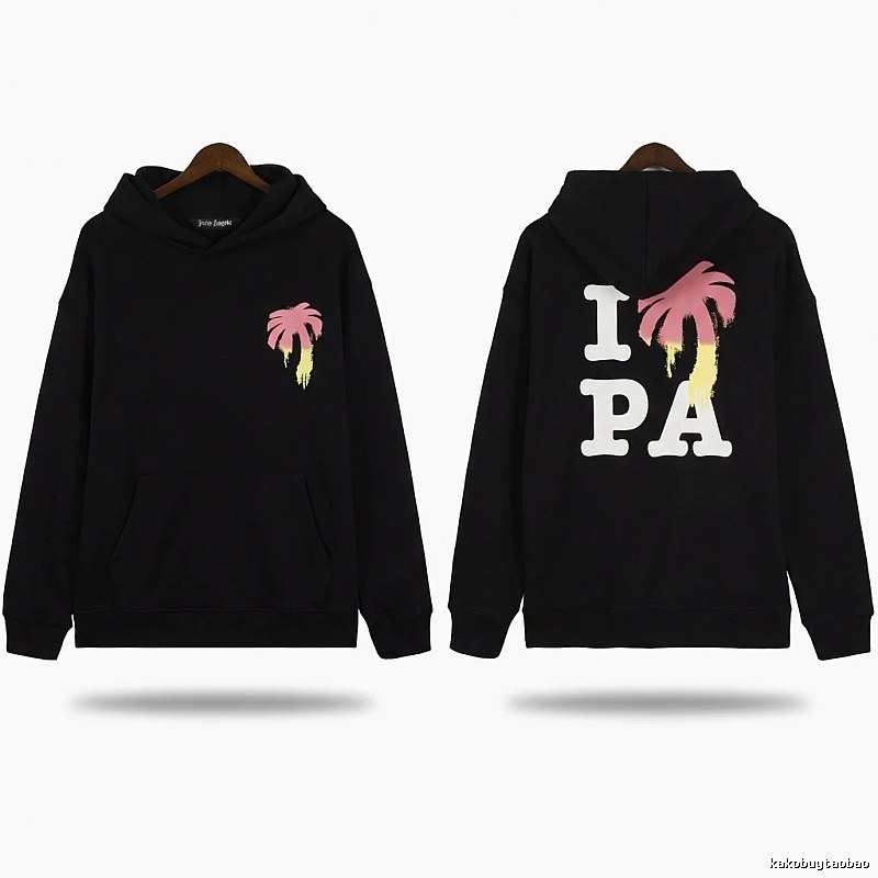 Palm Angels Palm Tree Trendy Brand Black Sweatshirt