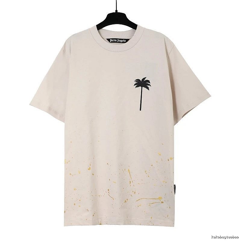 Palm Angels Resort Logo T-shirt White Palm Tree with Premium Look