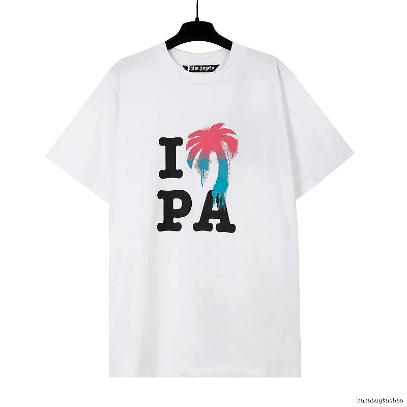 Palm Angels Weekend Logo T-shirt White Palm Tree for Weekend Wear