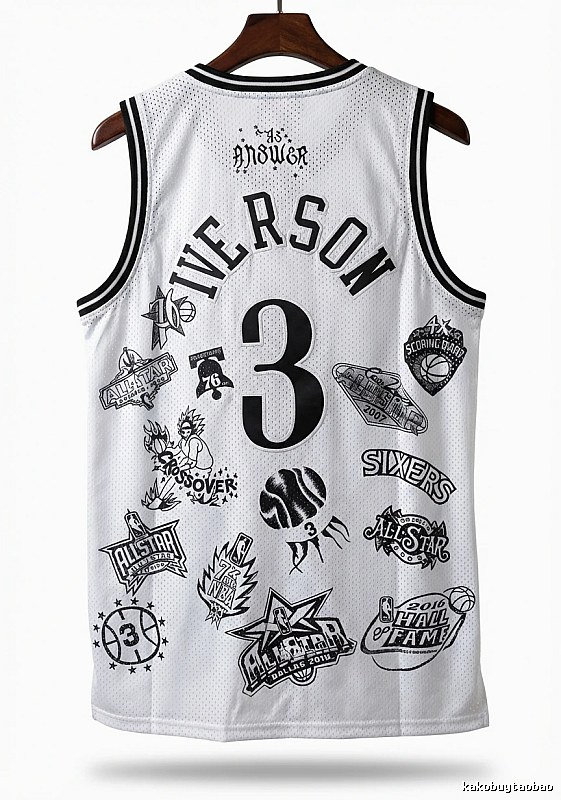 Philadelphia No. 3 Allen Iverson retro style jersey