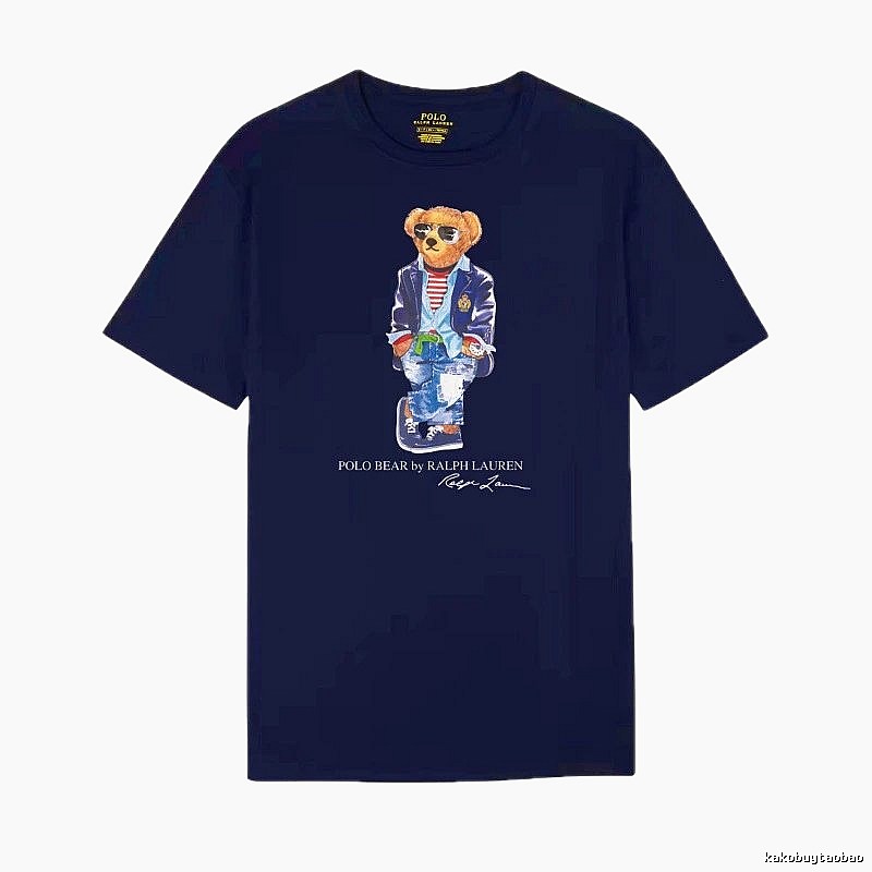Ralph Lauren Bear Trendy Brand Royal Blue T-shirt
