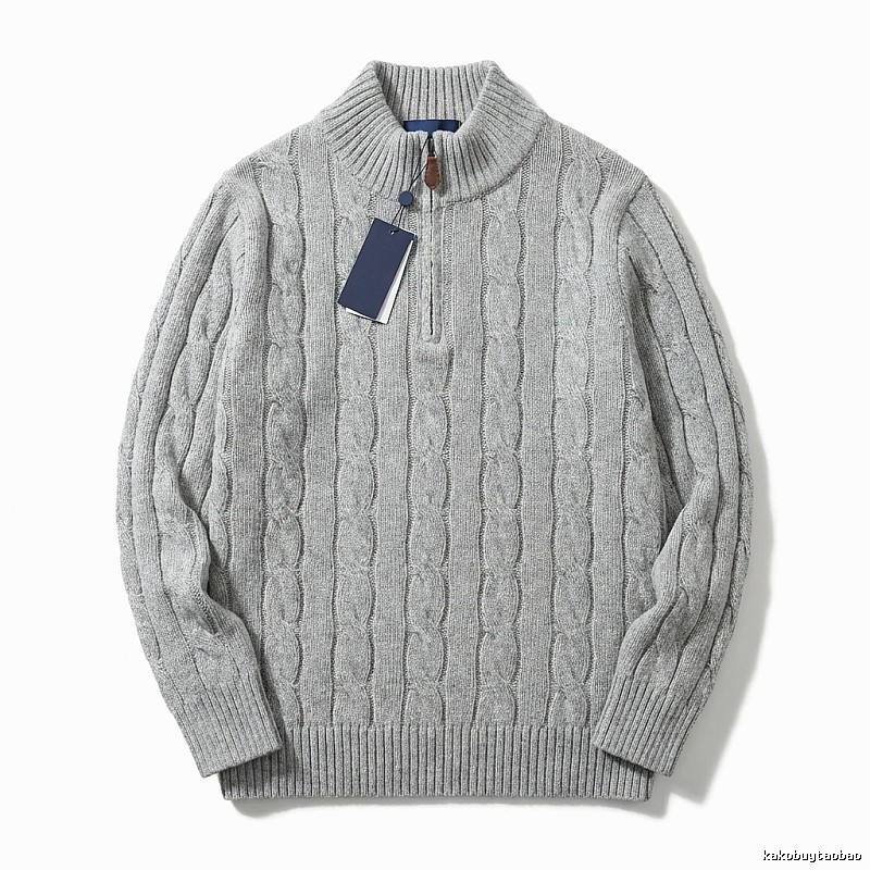 Ralph Lauren classic grey cable-knit sweater
