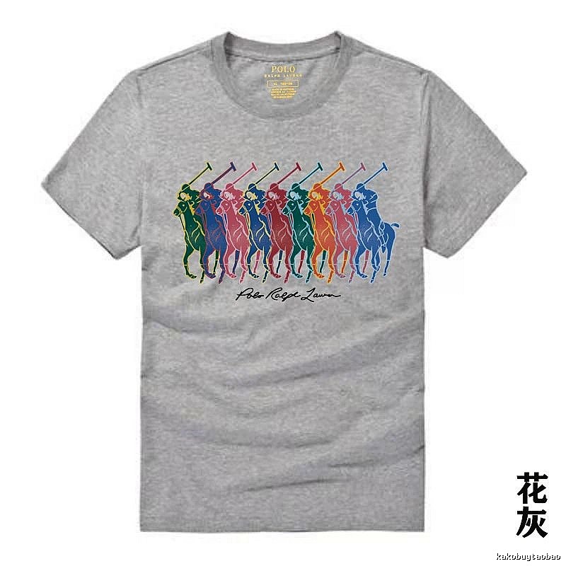 Ralph Lauren heathered grey polo-style T-shirt