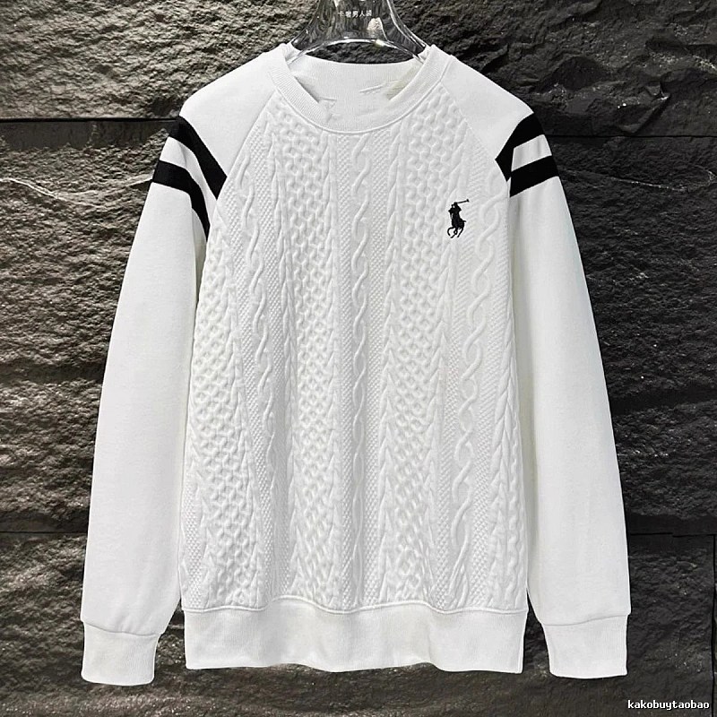 Ralph Lauren knitted retro white sweatshirt