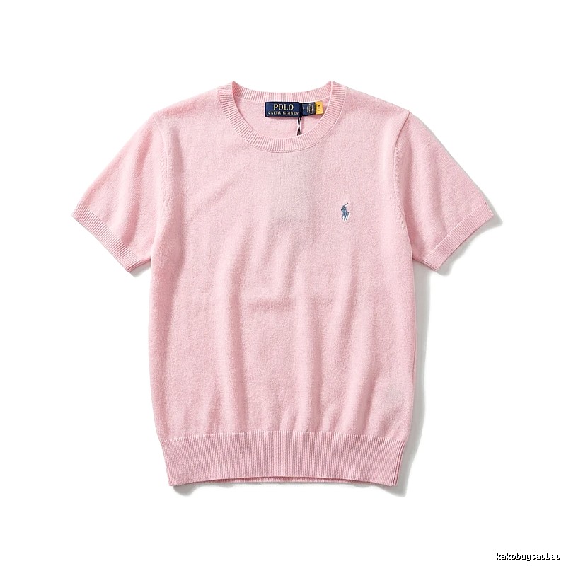 Ralph Lauren Polo pink trendy brand short-sleeve shirt