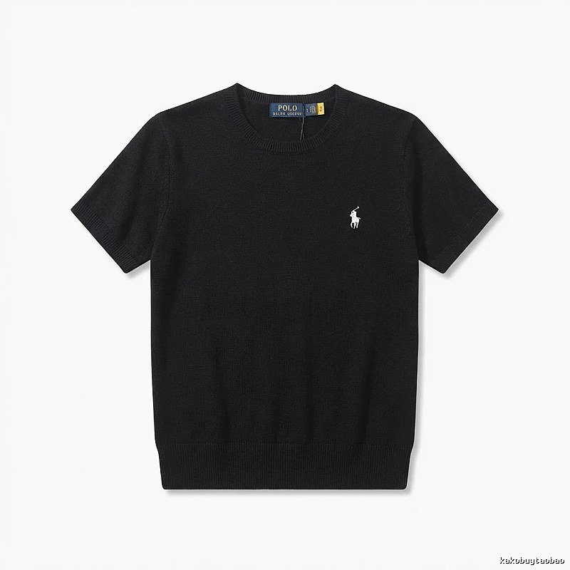 Ralph Lauren Polo series black short-sleeved shirts