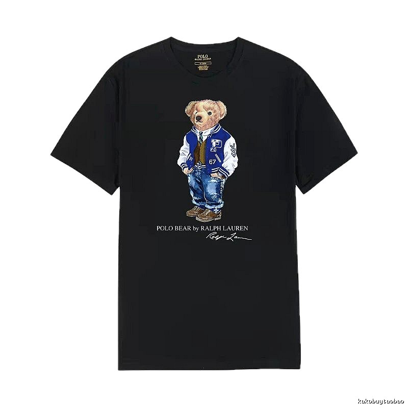Ralph Lauren Teddy Bear Collection Black T-shirt