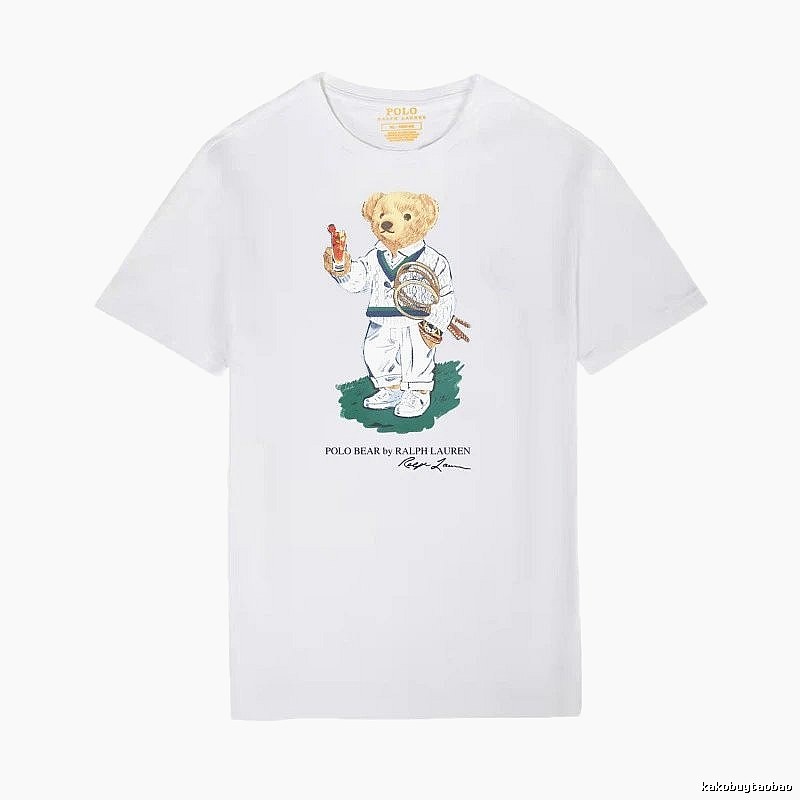 Ralph Lauren Teddy Bear Series White T-shirt