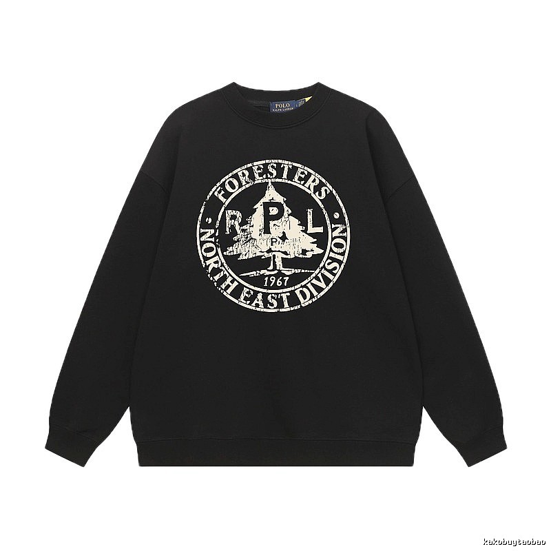 Ralph Lauren vintage-style black sweatshirt