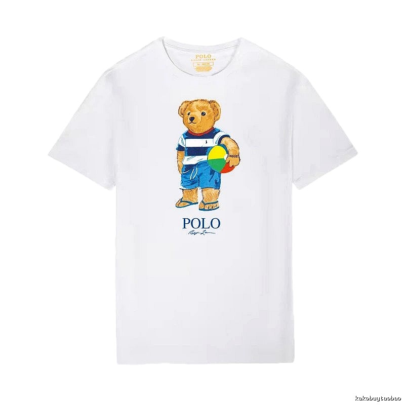 Ralph Lauren white T-shirt with teddy bear print