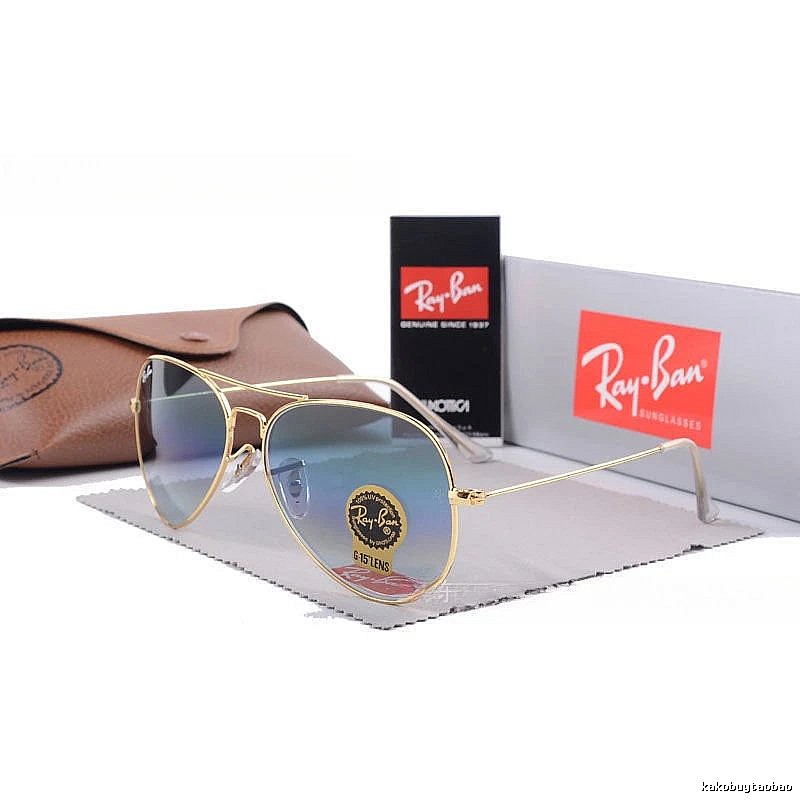 Ray-Ban Resort Aviator sunglasses Gold Tone Sunglasses with Premium Look