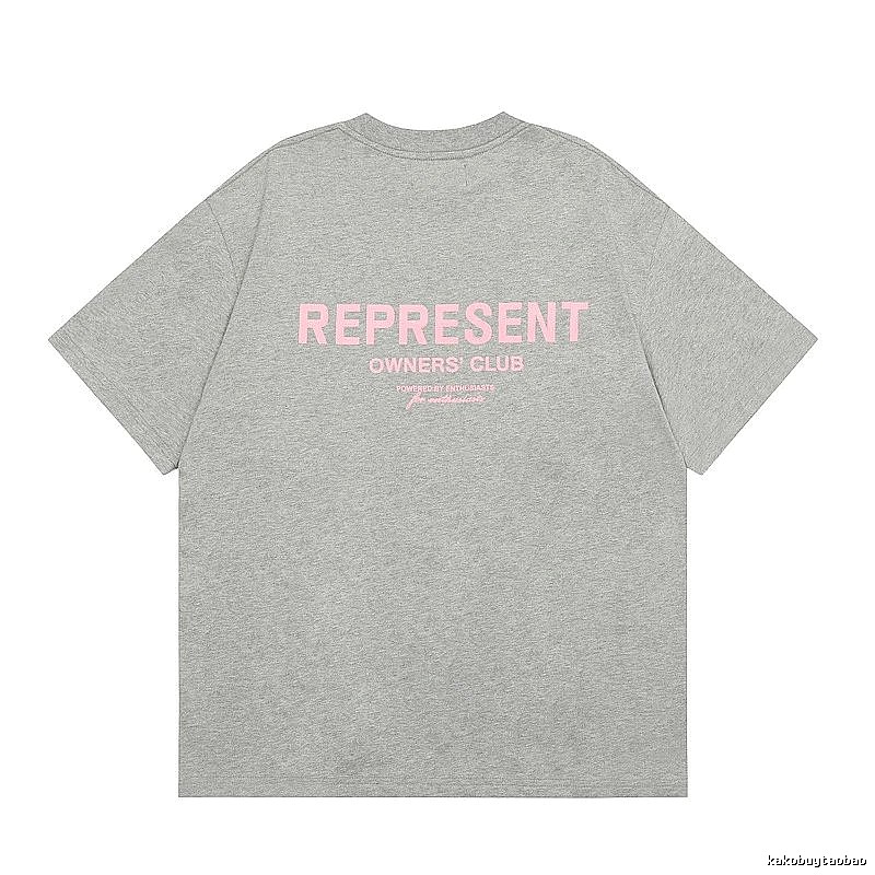Represent Gray Style 868 Owners Club T-Shirt Layered Outfit Logo