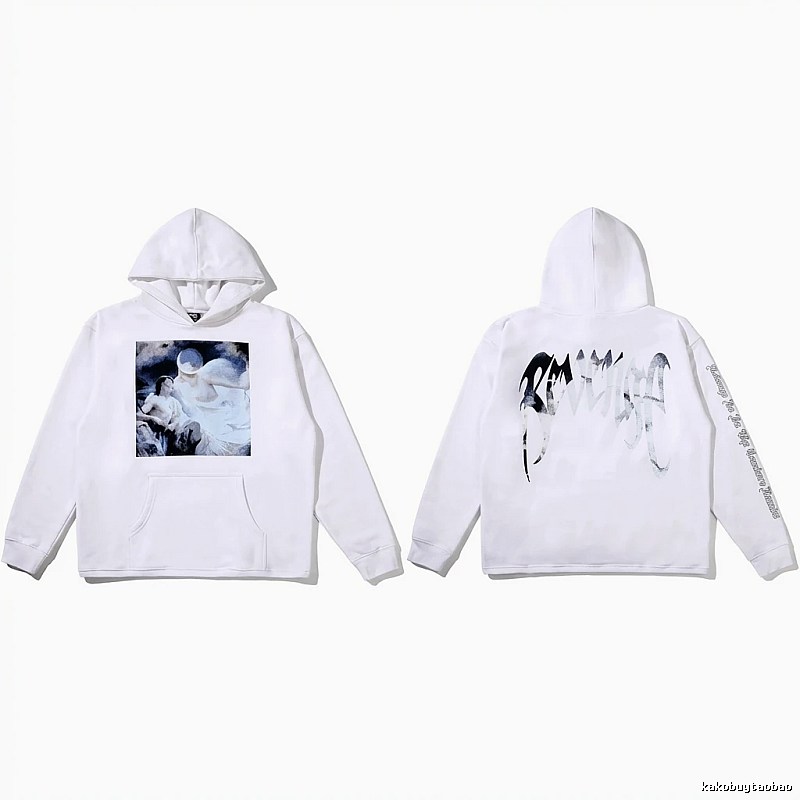 Revenge dark style white hoodie