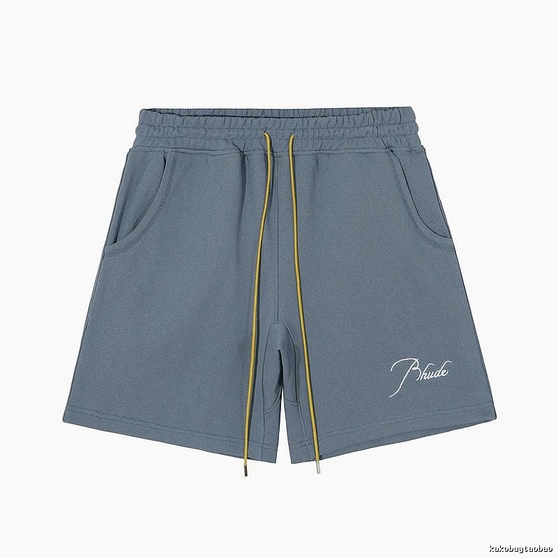 RHUDE casual style gray shorts