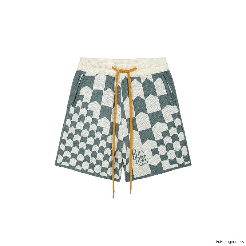 RHUDE Checkered Casual Shorts