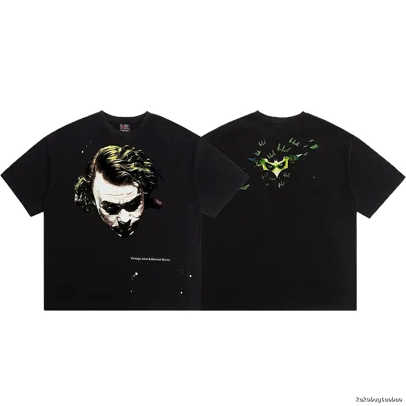 SAINT x Joker Co-branded Vintage Black T-Shirt