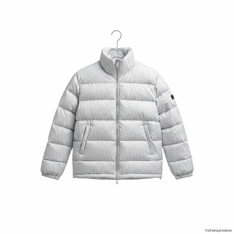 Simple-style white Dior down jacket