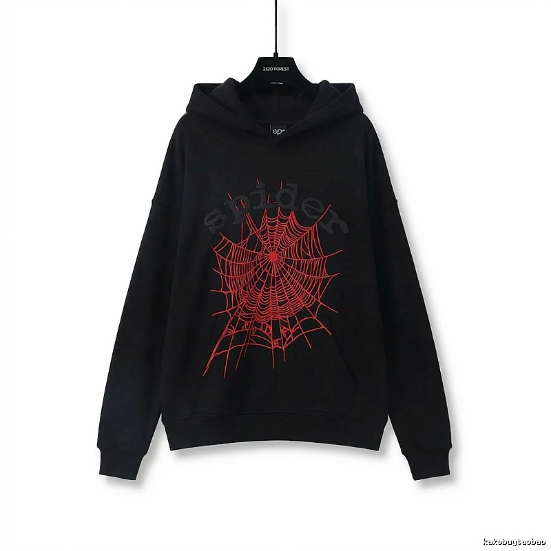 Sp5der cobweb - style black sweatshirt