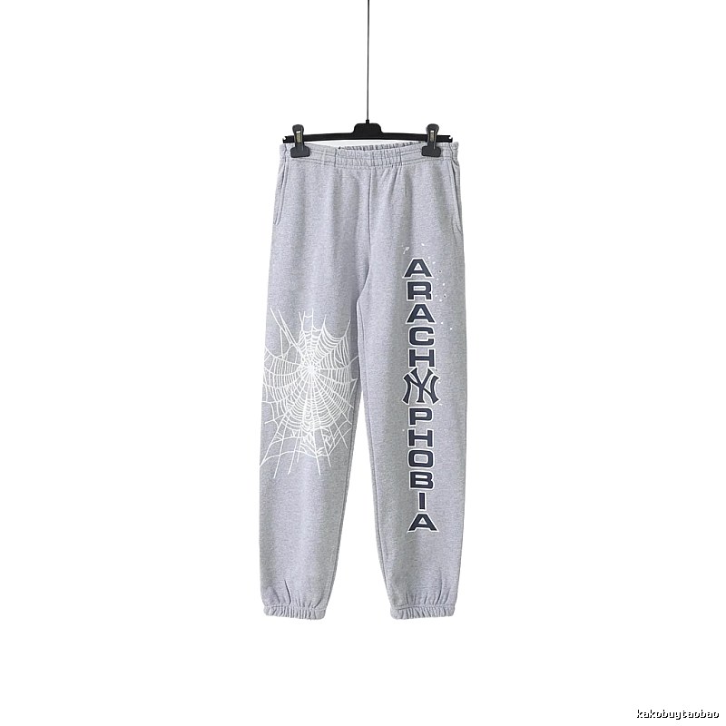 Sp5der Grey Trendy Sweatpants