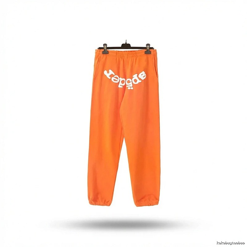Sp5der Orange Trendy and Cool Casual Pants