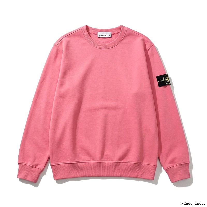 Stone Island basic pink sweatshirt
