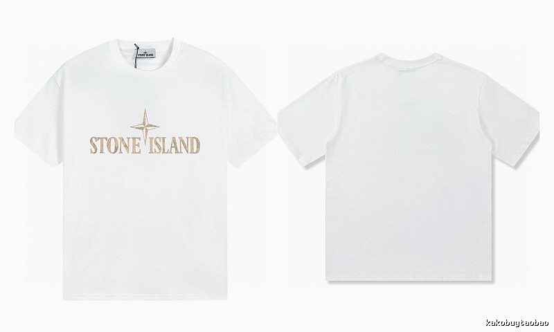 Stone Island Classic Street Style White Short Sleeve T-Shirt