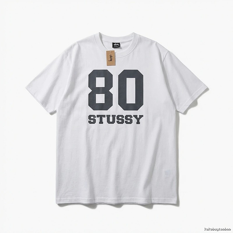 Stussy 80 Series Simple White T-shirt