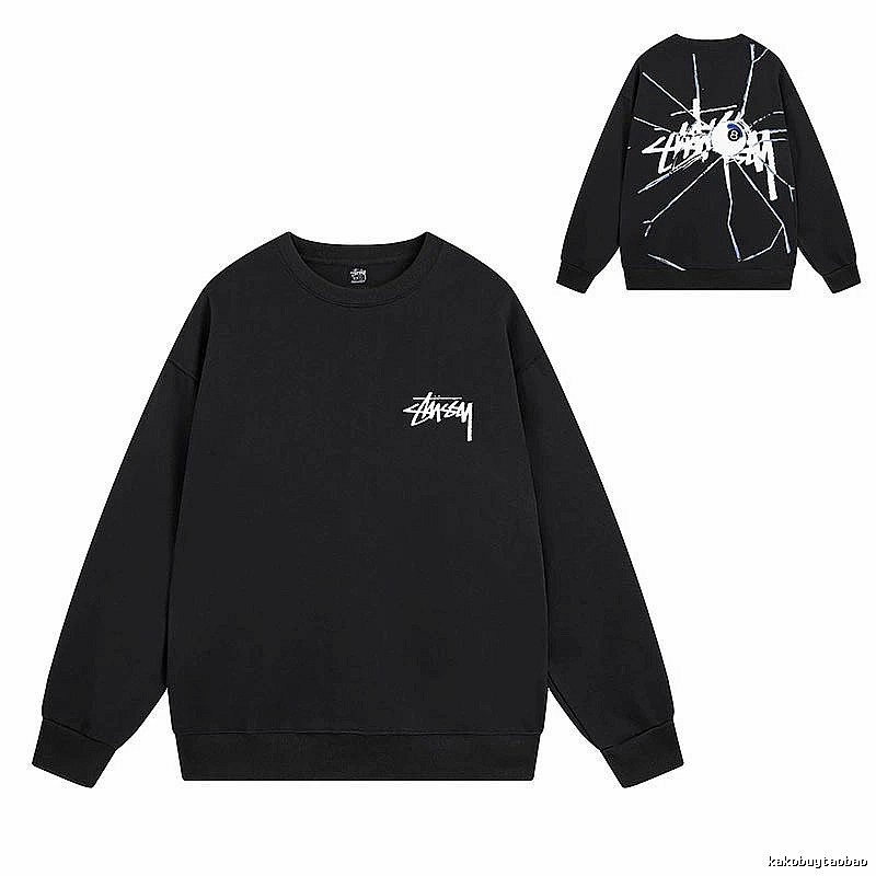 Stussy Black Style 536 Graphic SweatShirt Daily Styling