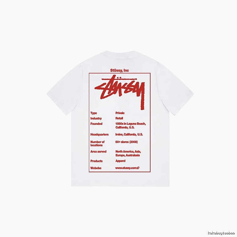 Stussy Daily Graphic T-shirt Black White Stussy for City Outfits