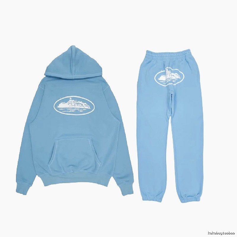Stussy Matching Set Sky Blue Tracksuit Set Streetwear Look Logo