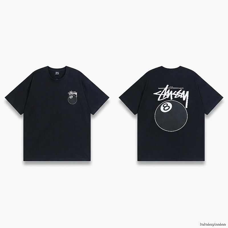 Stussy No.8 Ball Style Black T-shirt