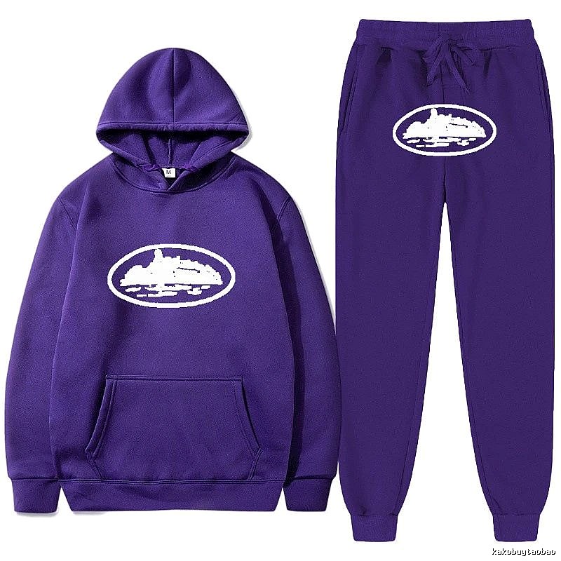 Stussy Purple Tracksuit Set Airport Outfit Logo
