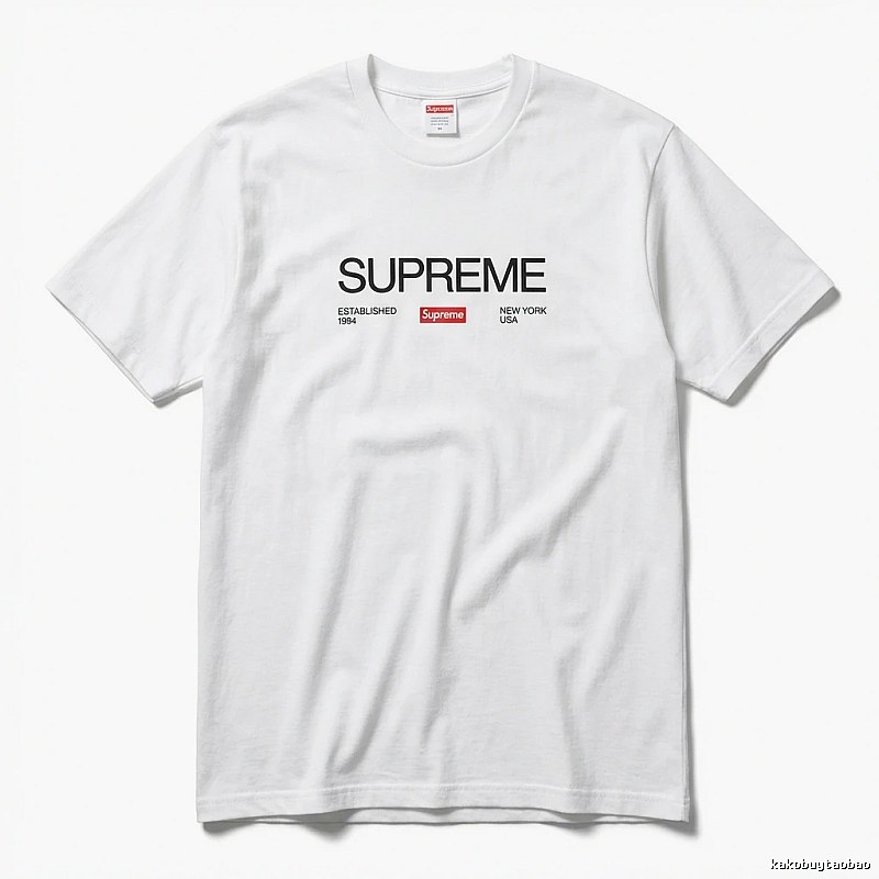 Supreme basic white T-shirt