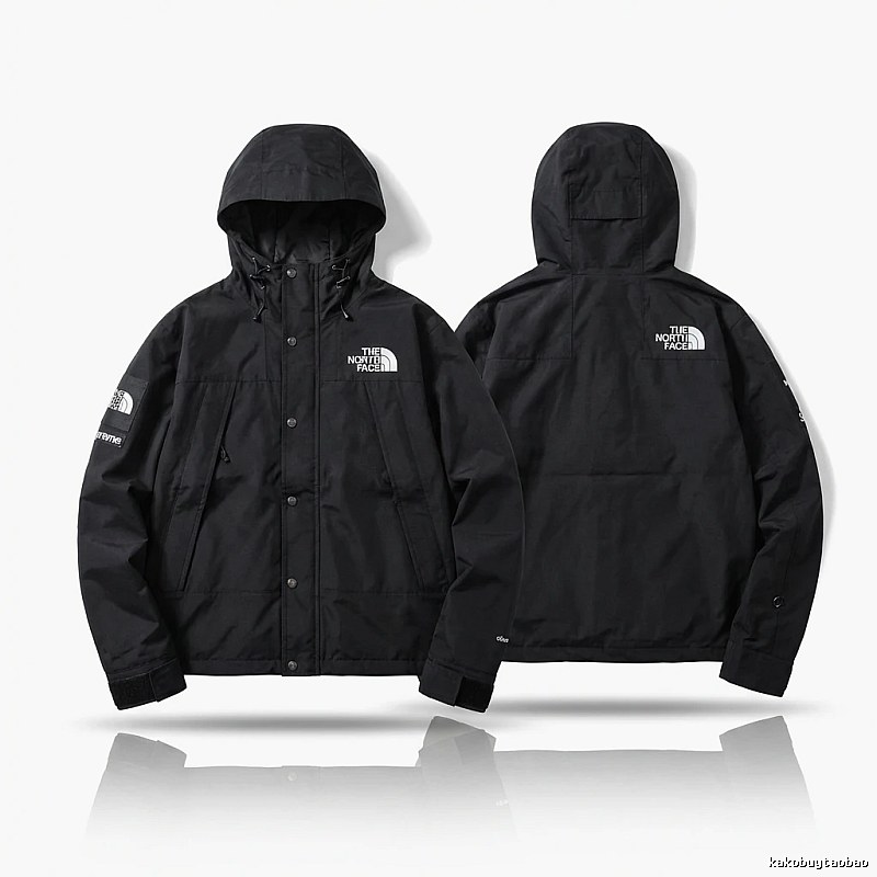 Supreme co-branded black windbreaker