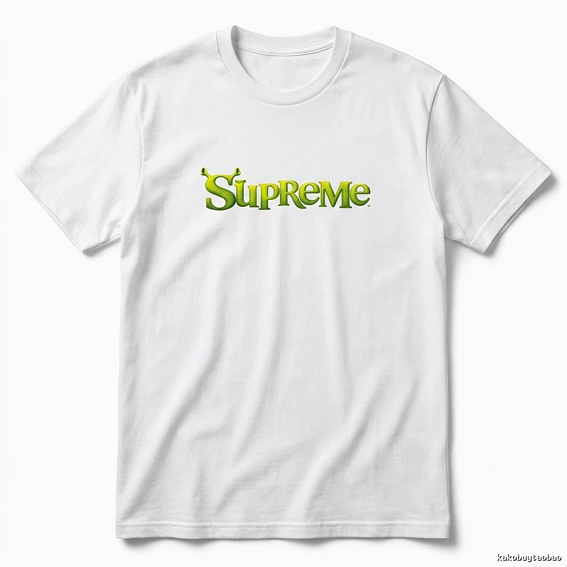 Supreme Fluorescent Green Trendy T-shirt