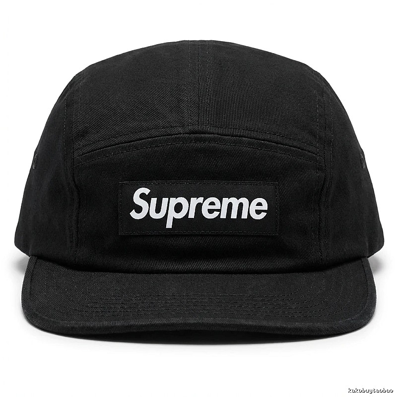 Supreme minimalist style black hat