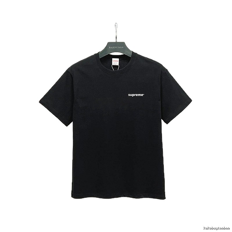 Supreme Small Logo Series Street Style Black T-Shirt
