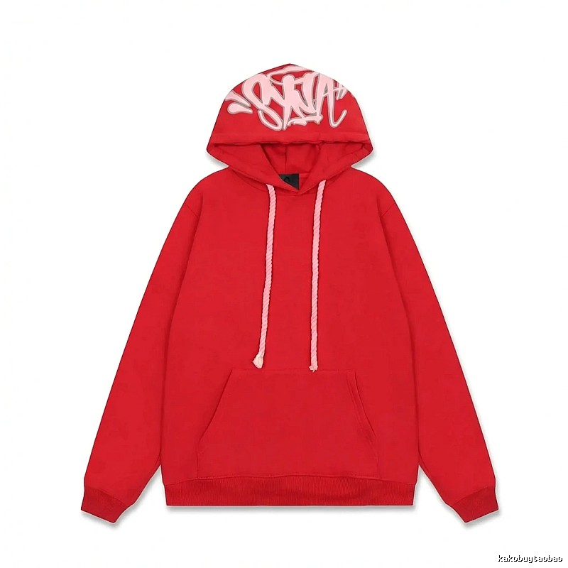 SynaWorld Graffiti Trendy Cool Style Red Hoodie