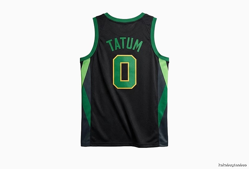 Tatum series black and green trendy brand jerseys