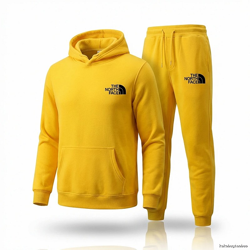 The North Face Casual Yellow Sweatshirt Set