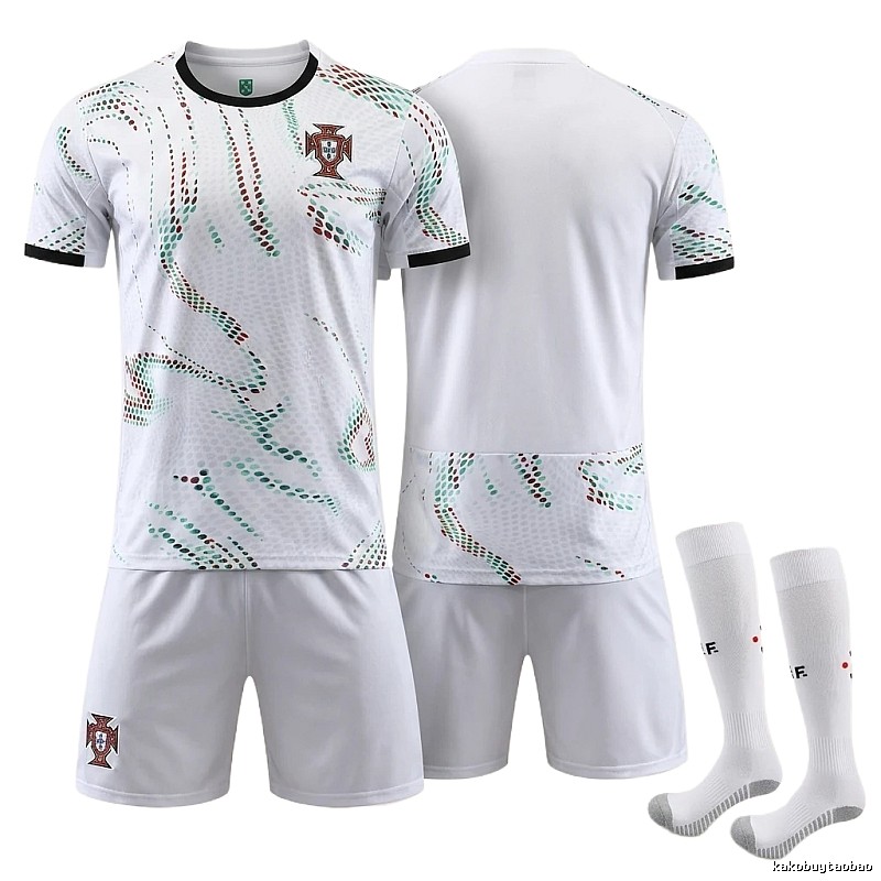 The trendy white of the Portuguese team uniform.