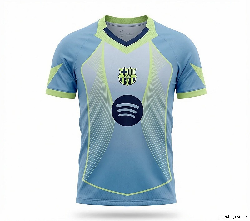 Tokyo Ghoul Barcelona trendy brand gray-blue-yellow jersey