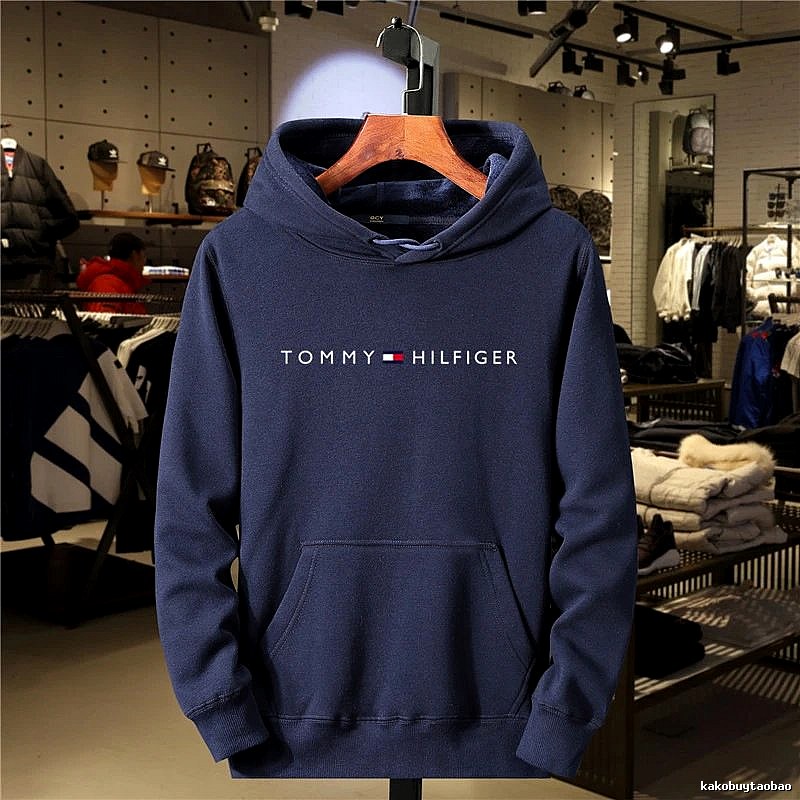 Tommy Hilfiger Logo Detail Logo hoodie White Tommy Hilfiger with Relaxed Feel