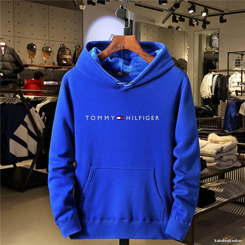 Tommy Hilfiger Royal Blue Logo Hoodie Gift Ready