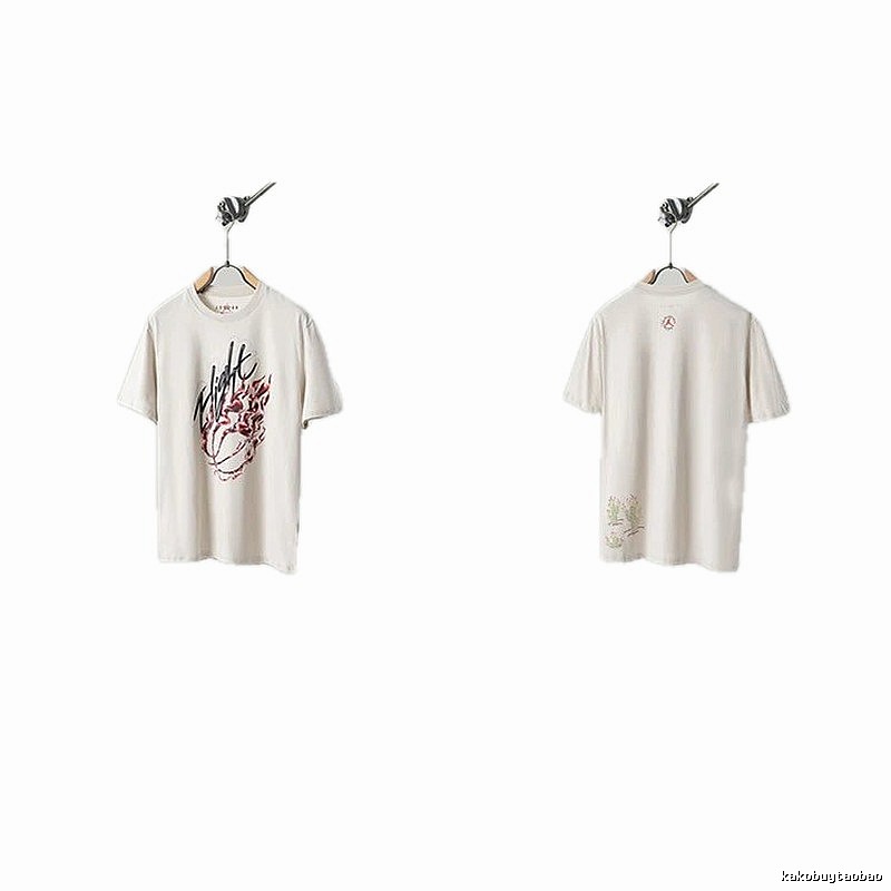 Travis Scott Cactus Co-branded Street-style Off-white T-shirt