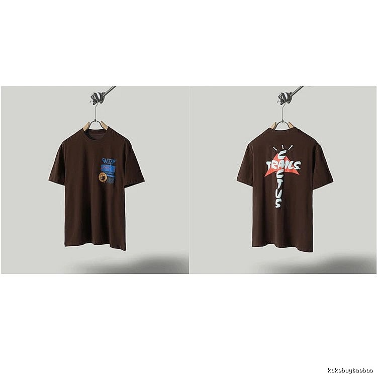 Travis Scott Cactus Graffiti Brown T-Shirt