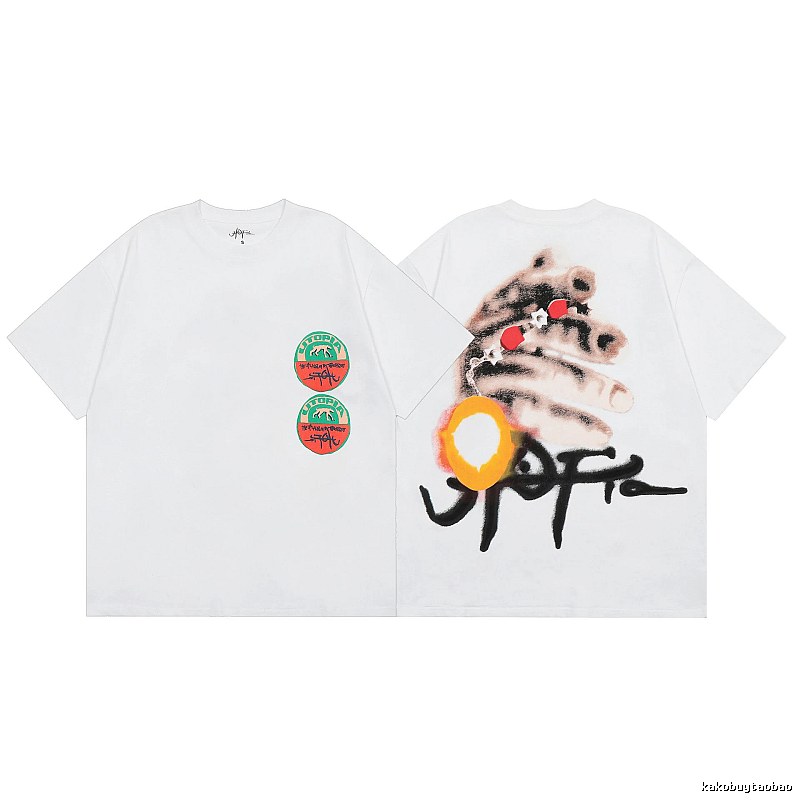 Travis Scott Easy Match Graphic T-shirt Brown Travis Scott for Everyday Use