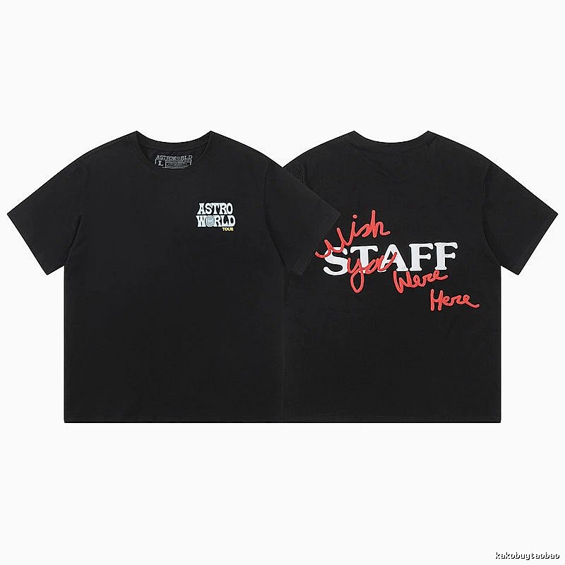 Travis Scott Logo Detail Graphic T-shirt Brown Travis Scott with Functional Detail