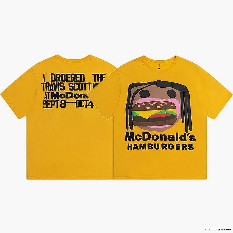 Travis Scott Statement Graphic T-shirt Brown Travis Scott for Easy Pairing